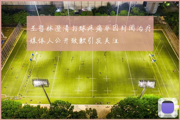 王哲林澄清打球疼痛非因封闭治疗媒体人公开致歉引发关注